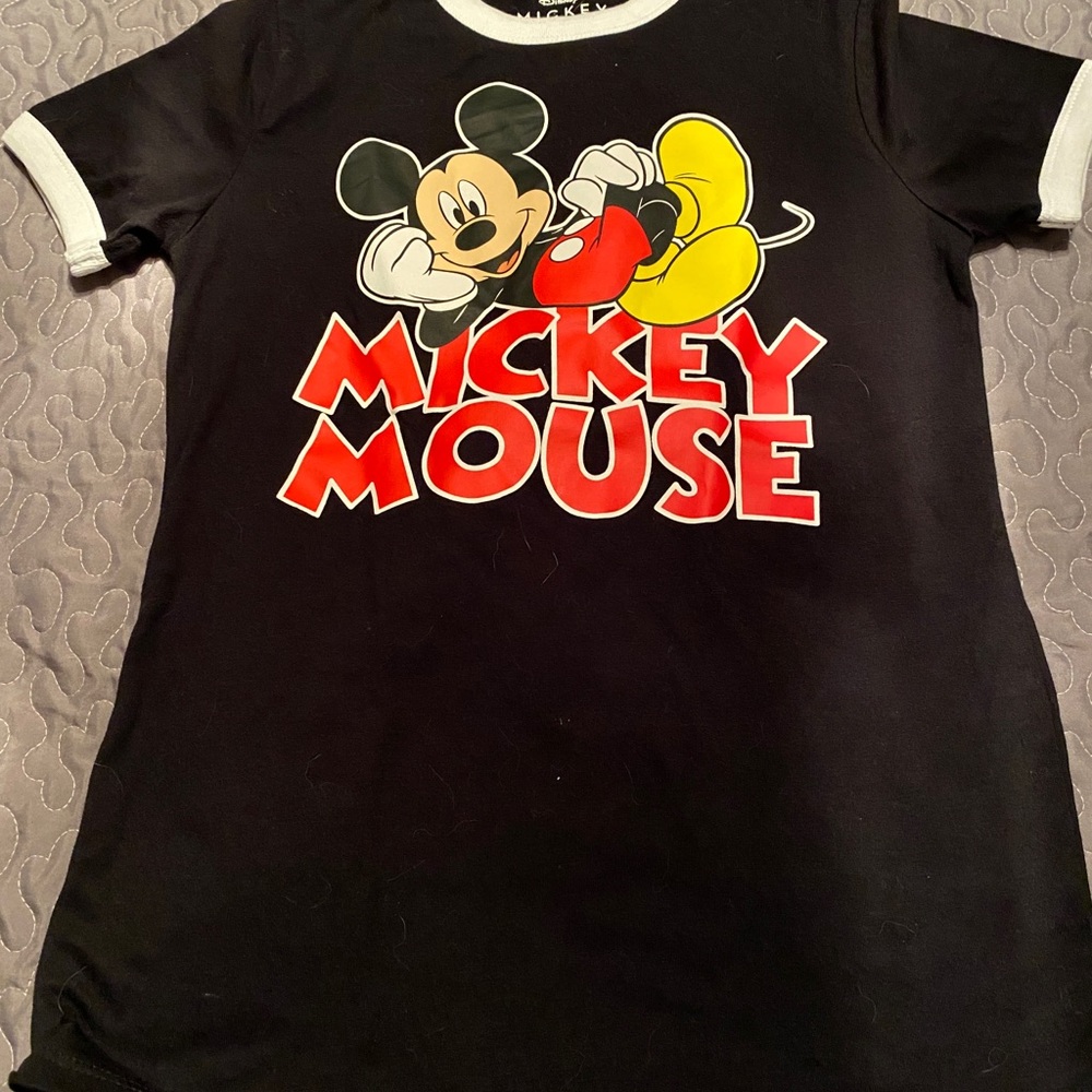 Juniors Small Mickey Mouse T-Shirt